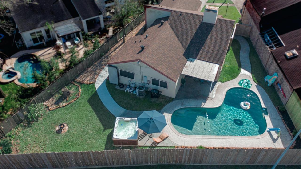 1976Houstongem Luminous Pvtpool & Hottub Dt20Mins For Lrg Families 6Beds 2Bath 빌라 외부 사진