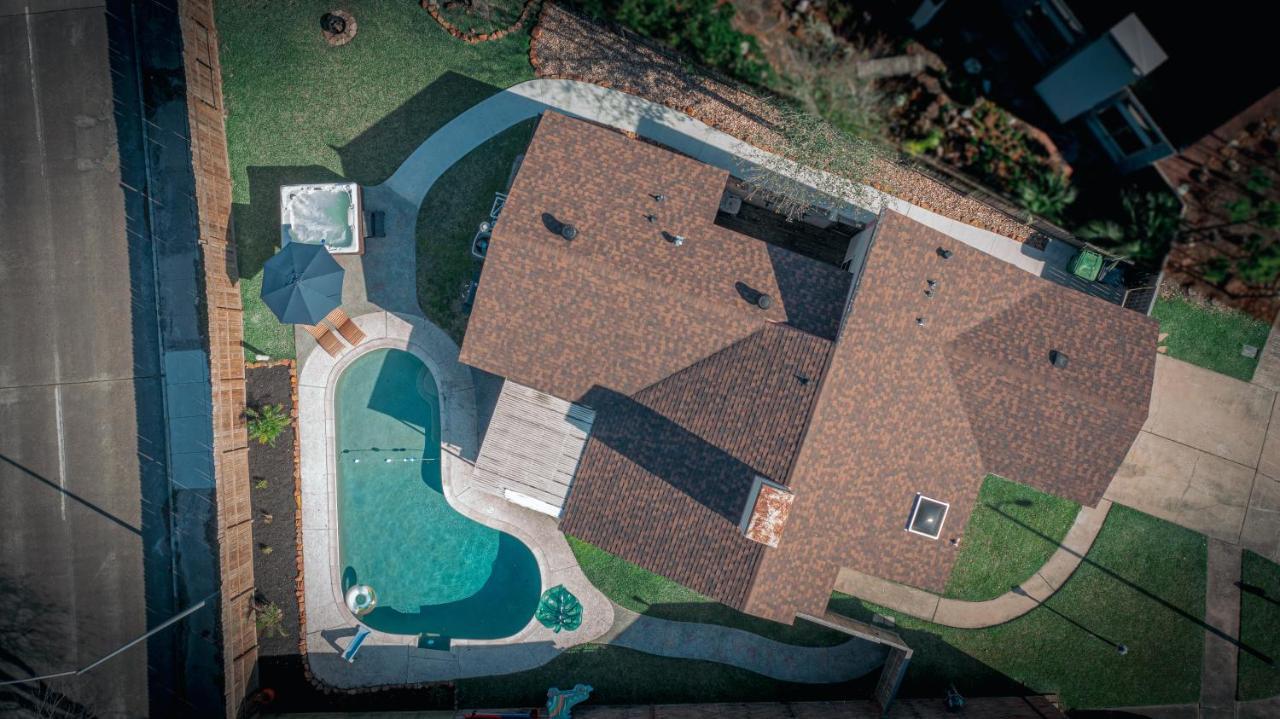1976Houstongem Luminous Pvtpool & Hottub Dt20Mins For Lrg Families 6Beds 2Bath 빌라 외부 사진